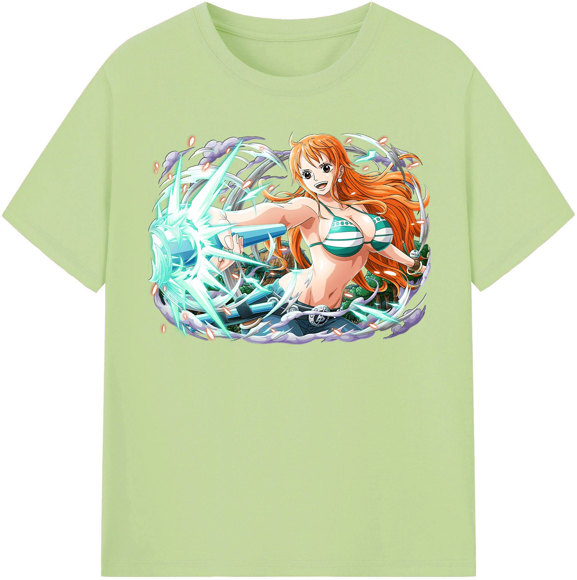 ワンピース ナミ ONE PIECE Nami 綿100％半袖Tシャツ（フロントプリント）